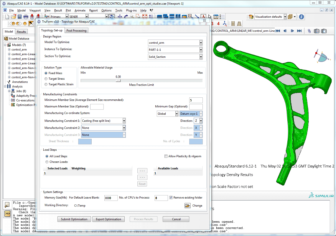 High Speed Topology for Abaqus